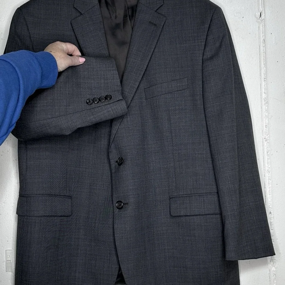 Lauren Ralph Lauren Men's 44S‎ Blazer Gray 100% Wool Sport Coat Preppy Office